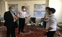 بازدید مدیرشبکه بهداشت و درمان، از پرسنل ۱۱۵شهرستان به مناسبت سالروزتاسیس اورژانس پیش بیمارستانی