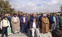 حضور پرشور مدیر و کارکنان شبکه بهداشت و درمان شهرستان فامنین در راهپیمایی یوم الله ۱۳ آبان