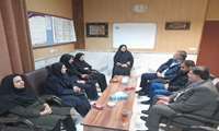 بازدید کارشناسان منابع انسانی دانشگاه علوم پزشکی از شبکه بهداشت و درمان شهرستان فامنین 