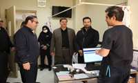 بازدید فرماندار شهرستان فامنین از بخش‌های مختلف بیمارستان در دومین روز از نوروز ۱۴۰۴