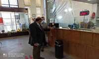 بازدید مشترک با رئیس مرکز بهداشت از بانکهای سطح شهر فامنین در جهت بررسی میزان رعایت پروتکل های بهداشتی