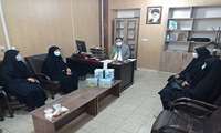 بانوان فعال در خیریه آبشار عاطفه های شهرستان فامنین با رییس مرکز بهداشت این دیدار کردند