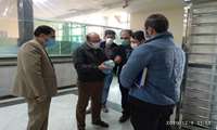 بازدید ریاست محترم مرکز بهداشت فامنین به همراه تیم  بازرسی واحد مهندسی بهداشت محیط از بانکهای سطح شهر فامنین  